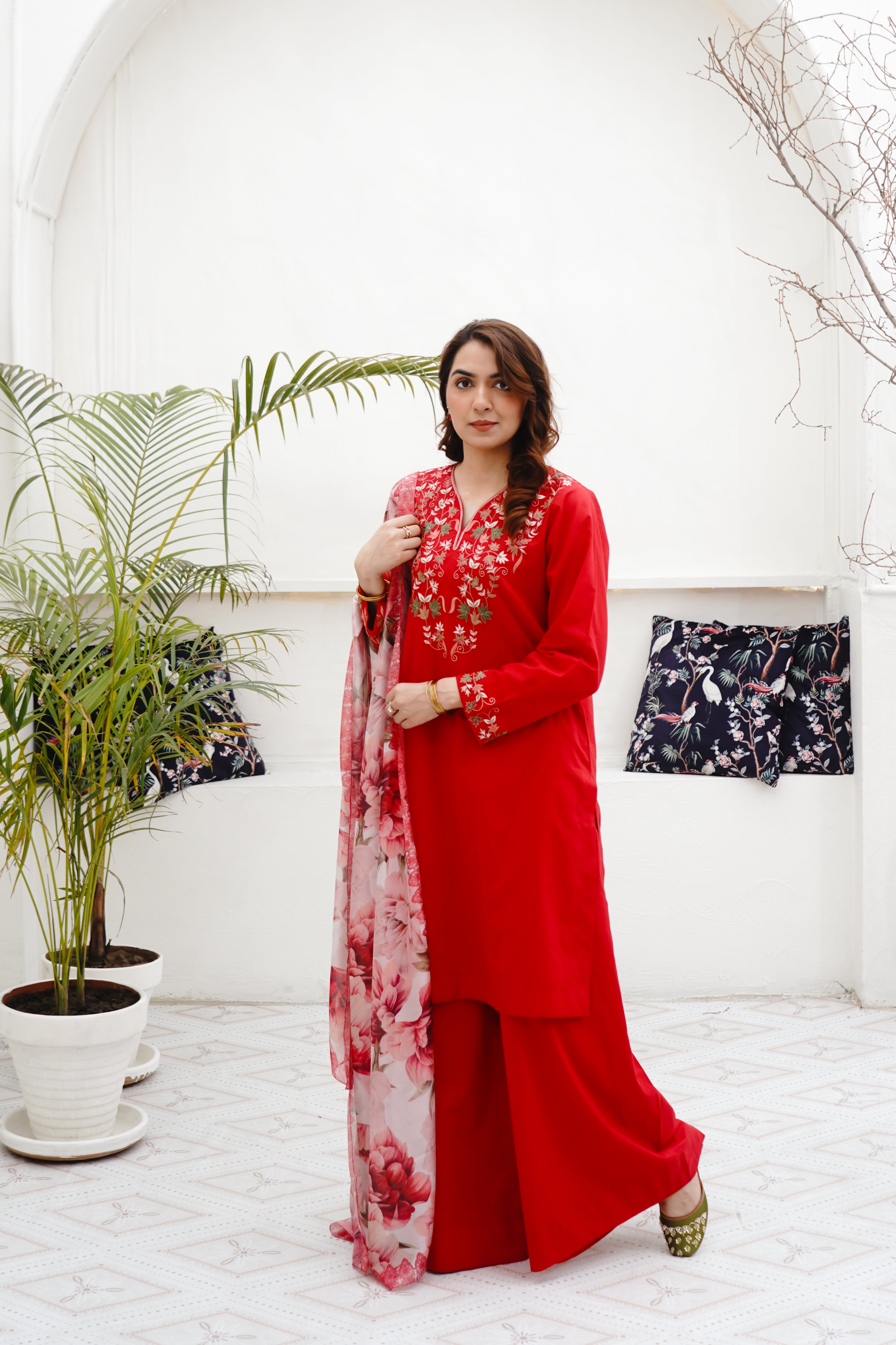 Floral Red